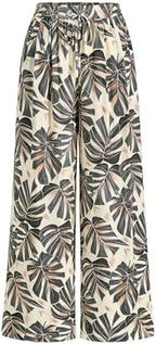 PRETTYGARDEN Womens Pants Elastic Waist Striped Lightweight Palazzo Pant by PRETTYGARDEN
