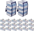 VENO 20 Pack Heavy Duty Moving Bags with Backpack Straps, Zippers & Handles, Extra Large Packing Bags for College Dorm Essentials, Moving Supplies Alternative to Cardboard Moving Boxes by Veno