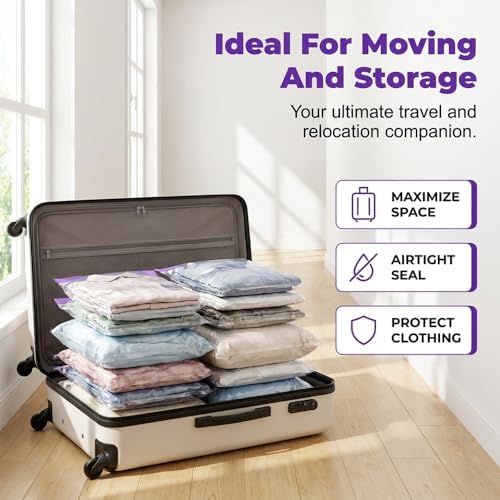 No-Pump Vacuum Storage Bags, 2026 New Cube Compression Space Saver Bags, Upgrade Large Storage Compression Bags, 3D No-Pump Vacuum Bags for Clothes, Comforters, Blankets, Bedding (31.5"*39.4"-5pcs) - Image 6