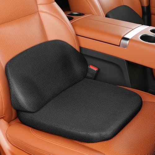 2Pack Lumbar Support Pillow & Seat Cushion for Car, Breathable Mesh, Wear-Resistant, Ergonomic Design, Back and Waist Support, Hip Cushioning, Comfortable for Long Time Driving and Sitting by Aerovia