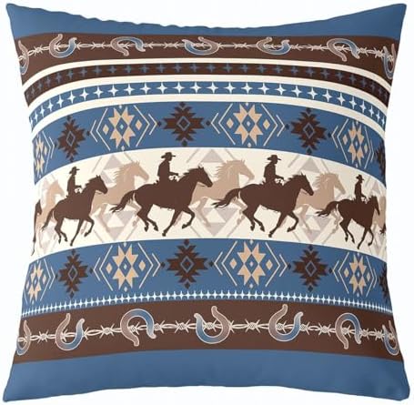 Feelyou Western Southwestern Throw Pillow Covers Soft 16" x 16" - Image 2