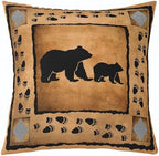 Feelyou Cute Bear Throw Pillow Covers Decorative Soft 18" x 18" Inches - Image 3