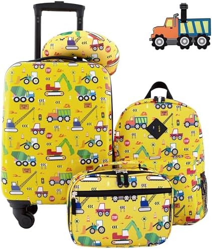 Travelers Club 5 Piece Kids' Luggage Set, Cars by TravelersClub