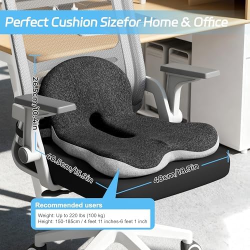 Seat Cushion, Memory Foam Truck Driver & Office Chair Cushion - Image 2