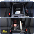 Car Armrest Storage Box Compatible with Toyota FJ Cruiser 2007-2021, ABS Center Console Organizer Storage Box with Lid Cover, Interior Armrest Insert Container Accessories (Heighten+With Lid Style) - Image 2