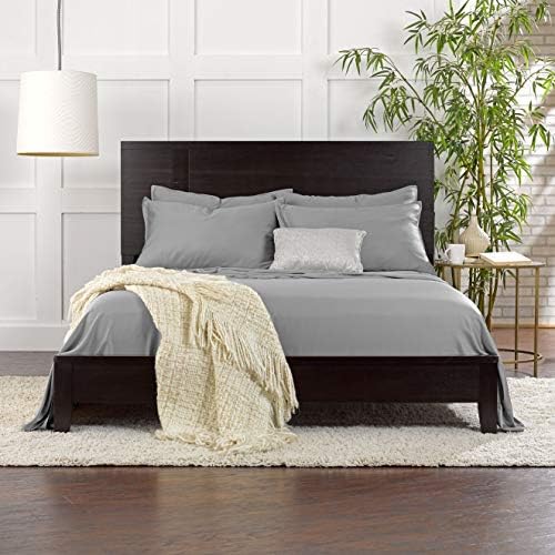 Pure Bamboo Twin XL Sheets, Genuine 100% Organic Viscose Derived from Bamboo Bed Sheet Set, Luxuriously Soft & Cooling, Double Stitching, 2 Year Quality Promise (Twin XL, Stone Grey) - Image 7