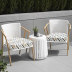 idee-home Outdoor Chair Cushions Set of 2, 17" x 17" D-Shaped - Image 5