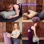 Hugger Mugger Standard Yoga Bolster - Firm, Supportive, Handmade, Durable - Image 4
