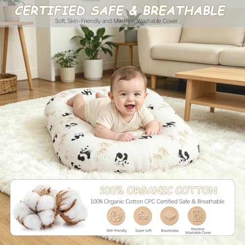 Baby Lounger, Extra Large Infant Support Cushion for 0-24 Months - Image 5