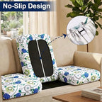 Smiry Waterproof Patio Cushion Covers, Stretch Outdoor Furniture Covers - Image 4