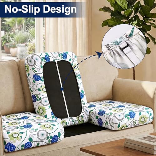 Smiry Waterproof Patio Cushion Covers, Stretch Outdoor Furniture Covers - Image 4