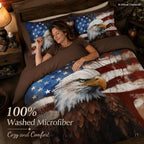 CCoutueChen Camouflage American Flag Comforter Set, Twin, Brown - Image 4