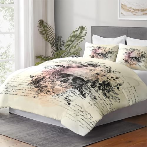 WeCozy King Comforter Set, 3 Pieces Gothic Goth Bedding, All Season - Image 4