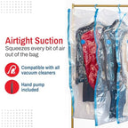 Spacesaver Hanging Vacuum Storage Bags (Pack of 4) - Vacuum Sealer Bags, Closet Organizer, Sealed Storage, Space Bag - Blanket, Bedding, Garment, Clothing, Dress, Suit, Long Coat, Jacket - Image 5