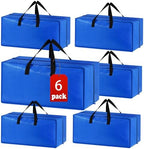 Heavy Duty Extra Large Blue Moving Bags with Strong Zipper Backpack Handles by ACNUSIK