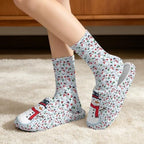Jeiento Womens Fuzzy Slipper and Socks Winter Warm Gifts for Mom,Wam Cozy Indoor Socks Comfort Home Shoes - Image 2