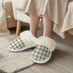 Cotton Slippers With Fluffy Edges House Slippers - Image 2