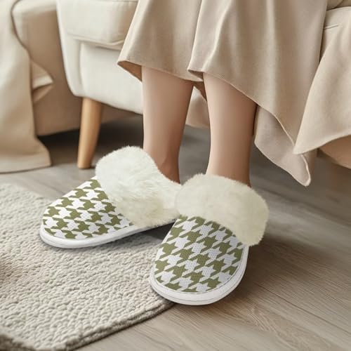 Cotton Slippers With Fluffy Edges House Slippers - Image 2