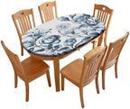Oblong Tablecloth, Plaid Pattern Printed on Elastic Table Covers, for Business & Events Birthday Parties, Fits for 60" x 84" Oval Tables by tablecovertablecloth