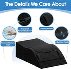 TranquilRelax Leg Elevation Pillows for After Surgery, Full Black - Image 4