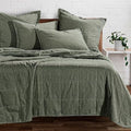 HiEnd Accents Stonewashed Cotton 3 Piece King Duffle Bag Coverlet Set by HiEndAccents