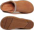 UBFEN Womens 100% Genuine Suede Mules Arch Support Indoor Outdoor Slippers - Image 5
