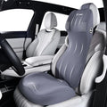 FLORICH Ergonomic Car Seat Cushion and 2-in-1 Lumbar Support Pillow Headrest Memory Foam Car Cushion Back Support Neck Pillow Driving Lumbar Seat Cushion for Truck Driver Sciatica Pain Relief, Blue by FLORICH