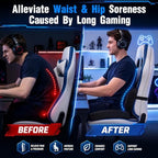 Widened Gaming Chair Cushion Set with Lumbar Support, Tailbone Pain Reduce - Image 6