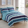Sweet Home Collection 7 Piece Comforter Set Bag Solid Color All Season Soft Down Alternative Blanket & Luxurious Microfiber Bed Sheets, Marino, Twin by SweetHomeCollection