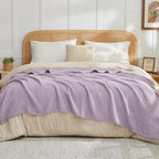 EMME Muslin Cotton Blanket Adults Heather Lavender Throw XL 50"x70" - Image 5