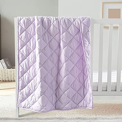 FLXXIE 43x60 Inches Down Alternative Toddler Comforter, Light Purple by FLXXIE