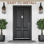 Door Sweep Brush Aluminum, 3 x 39.3 Inch, Black, 4 Set - Image 5