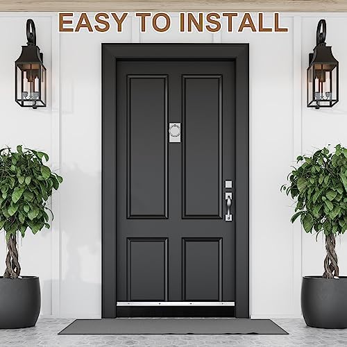 Door Sweep Brush Aluminum, 3 x 39.3 Inch, Black, 4 Set - Image 5