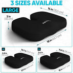 FORTEM Seat Cushion & Lumbar Support for Office Chair, Wheelchair, Car - Image 2