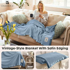 OakRidge Heirloom Merino Wool Blanket - 100% Australian Wool with - Image 3