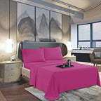Mocassi Twin XL Sheet Set - Luxury Hotel 1800 Premier Bedding Sheets & Pillowcases - Ultra Soft Breathable & Cooling Bed Sheets - Deep Pocket - Wrinkle Resistant - 4 Piece Set - Twin XL, Pink - Image 3