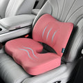 FLORICH Car Seat Cushion and Back Support for Office Chair Memory Foam Chair Cushions Pressure Relief Seat Pads with Gel Massage Point Lumbar Support Relief Sciatica & Tailbone (Pink) by FLORICH