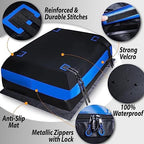 Zone Tech 21 Cubic Feet Car Rooftop Cargo Bag Carrier Soft Shell Waterproof Protective Tear and Dust Resistant Includes 6 Hooks, Anti Slip Mat, Bonus Safety Luggage Lock - Image 2