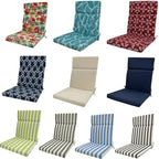 High Back Outdoor Chair Cushions 2 pcs, Water Proof Chaise Lounge Chair Cushions, Chairs Pads Stain Resistant for Camping Beach Picnic Travel Patio(A-Blue Stripes,45 x107 x 5cm) - Image 6
