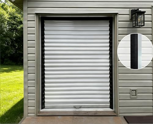 1 Set Retsun Garage Door Brush Sweep, 4"+0.91" W×39.3''L, Extra Wide Bristles for Large Gaps, Aluminum Brush Seal Kit Ideal for Exterior & Roll-Up Doors, Easy to Install (3.28ft Total, 4'',1) - Image 3