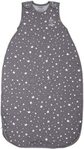 Woolino 4 Season Ultimate Baby Sleep Sack – Merino Wool Baby Sleep Bag, Organic Cotton, Temperature Regulating Wearable Blanket, Adjustable Sleep Sack 2–24 Months, All Season - Star Gray by Woolino