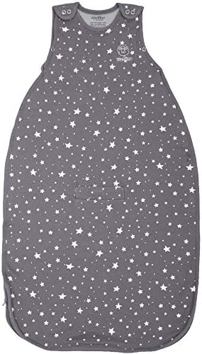 Woolino 4 Season Ultimate Baby Sleep Sack – Merino Wool Baby Sleep Bag, Organic Cotton, Temperature Regulating Wearable Blanket, Adjustable Sleep Sack 2–24 Months, All Season - Star Gray by Woolino