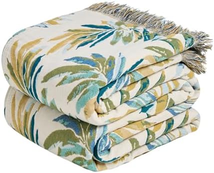 LUTBM Boho Throw Blanket for Bed 60"x80", All Season Cotton Couch Blankets by LUTBMFindYourFreeSpiritatHome