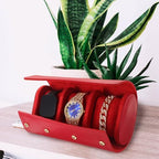 Cabilock Leather Watch Travel Case Individual Compartments and Full Cover - Image 6