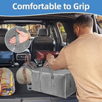 8 Pack-Extra Large Heavy Duty Moving Bags - Waterproof Storage Totes with Handles & Zippers, Foldable for College Dorm, Storage (Gray) - Image 6