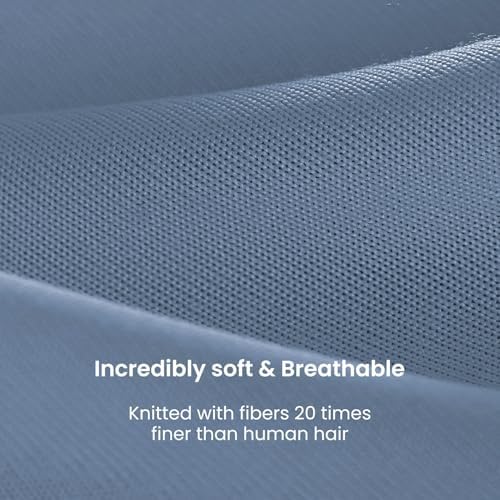 SLEEP ZONE Twin/Twin XL Size Comforter Set, Breathable Jersey Knit Soft Duvet Insert Set 2 Pieces Bedding Sets for Bedroom All Season, Stone Blue - Image 4