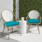 idee-home Outdoor Chair Cushions Set of 4, 19" x 19" D-Shaped - Image 5