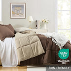 Homelike Moment Queen Comforter Set 3 Piece, Lightweight Soft Bed Sets - Image 3
