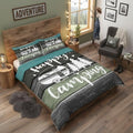 Castle Fairy Camper Travel Trailers Decorations,Rustic Farmhouse Style Duvet Cover for Kids Boys Girls Teens,Pine Tree Drawing Design Bedroom Decor Comforter Cover Full(No Filler) by CastleFairy