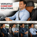 ROWPOZ Ergonomic Memory Foam Car Headrest Pillow, Universal Neck Pillow for Car (Brown) - Image 7